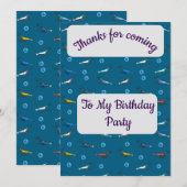 Shrimp Dankeschön Karte (Vorne/Hinten)