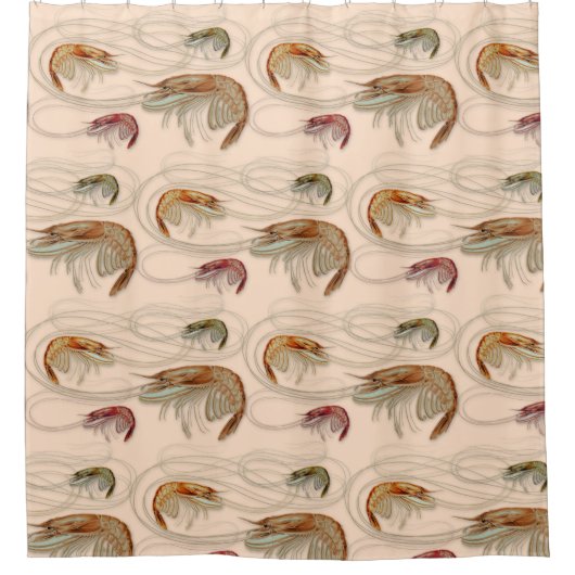 Shrimp-Duschvorhang Duschvorhang (Vorderseite)