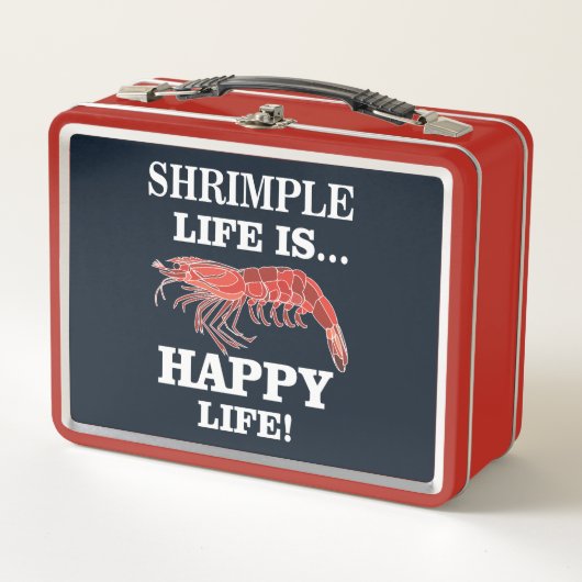 Shrimp Fish Shrimp Metall Brotdose (Vorderseite)