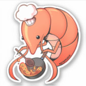 Shrimp Fried Rice Aufkleber (Vorderseite)