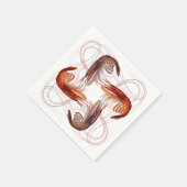 Shrimp Garwns Long AntennaPaper Napkin Serviette (Ecke)
