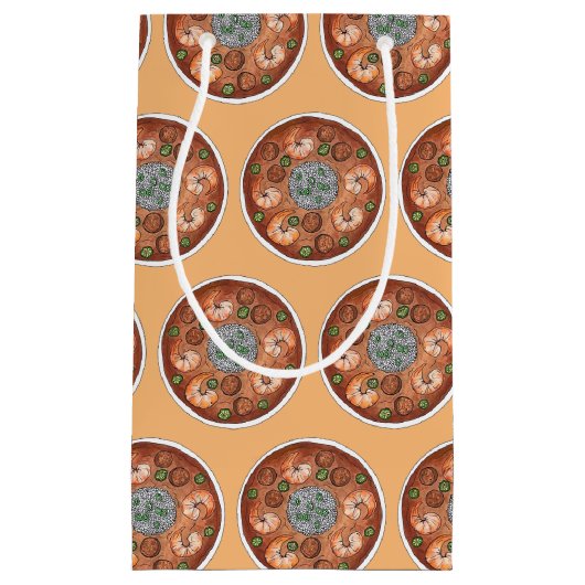 Shrimp Gumbo Stew Louisiana LA New Orleans Food Kleine Geschenktüte (Vorderseite)