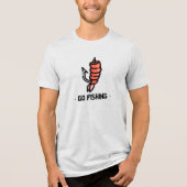 Shrimp Hooked Adventure Tri-Blend Shirt (Vorderseite)
