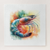 Shrimp in watercolor AREF1303 - Watercolor Puzzle (Vertikal)