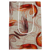 Shrimp Long Antenne Big Pattern Mittlere Geschenktüte (Rückseite)