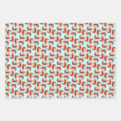 Shrimp-Muster für lange Antennen Geschenkpapier Set (Vorderseite 2)