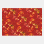 Shrimp-Muster für lange Antennen Geschenkpapier Set (Vorderseite 3)