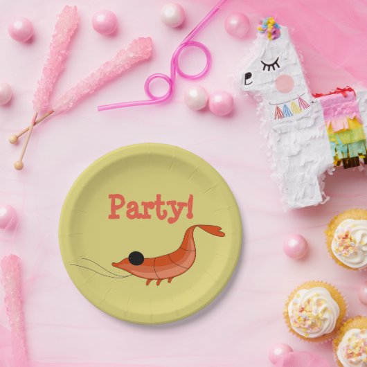 Shrimp-Party-Papier-Teller Pappteller (Party)