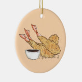 Shrimp Prawn Tempura Japanisches Restaurant Keramik Ornament (Rechts)