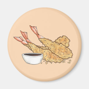 Shrimp Prawn Tempura Japanisches Restaurant Magnet