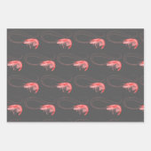 Shrimp Prawns Pattern Geschenkpapier Set (Vorderseite 2)