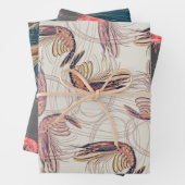 Shrimp Prawns Pattern Geschenkpapier Set (Beispiel)