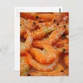 Shrimp Prawns Postkarte (Vorne/Hinten)