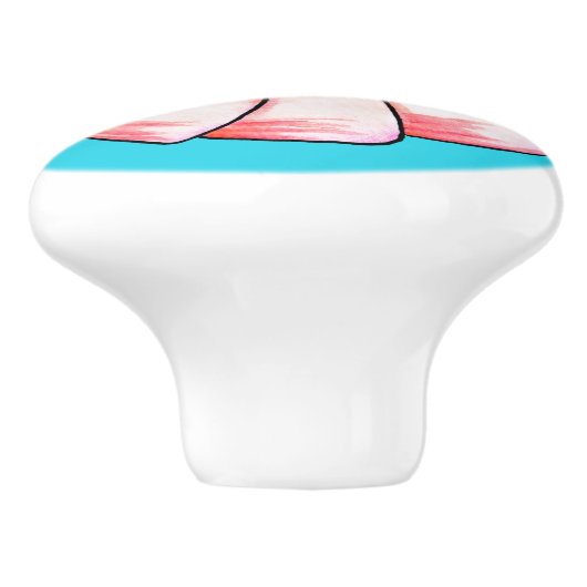 Shrimp-Schwanz Keramikknauf (Seitenansicht)