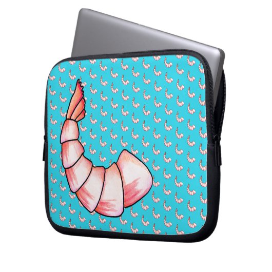 Shrimp-Schwanz Laptopschutzhülle (Vorderseite Links)