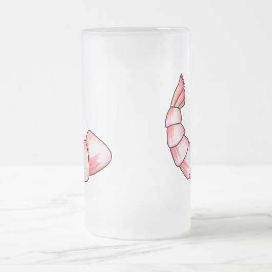 Shrimp-Schwanz Mattglas Bierglas (Mittel)