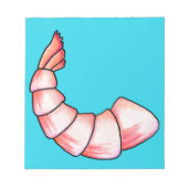Shrimp-Schwanz Notizblock (Vorderseite)