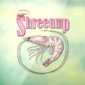 Shrimp Shreeump Fensteraufkleber (Blatt 3)