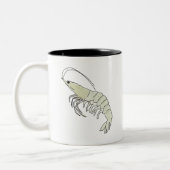 Shrimp Shrimp Zweifarbige Tasse (Links)