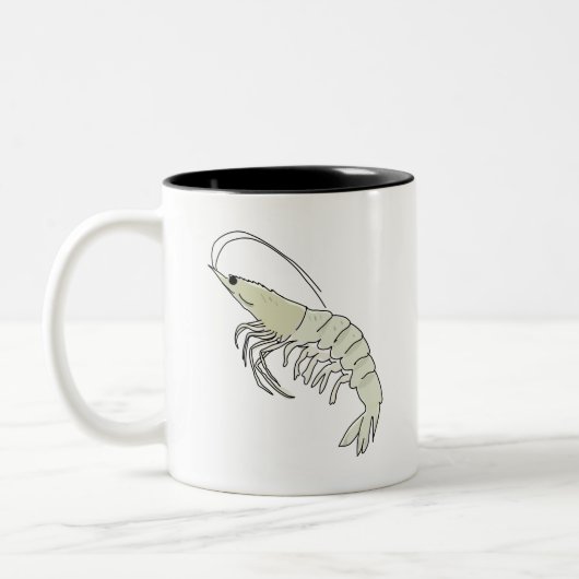 Shrimp Shrimp Zweifarbige Tasse (Links)