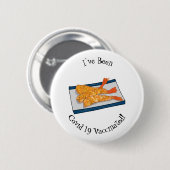Shrimp tempura Cartoon Illustration Button (Vorne & Hinten)