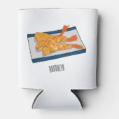 Shrimp tempura Cartoon Illustration Dosenkühler (Vorderseite)