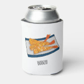 Shrimp tempura Cartoon Illustration Dosenkühler (Kanne Rückseite)