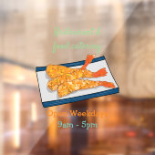 Shrimp tempura Cartoon Illustration Fensteraufkleber (Blatt 2)