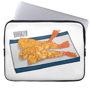 Shrimp tempura Cartoon Illustration Laptopschutzhülle