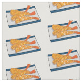 Shrimp tempura Cartoon Illustration Stoff (Nahaufnahme)