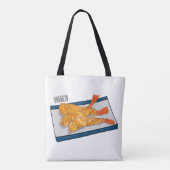 Shrimp tempura Cartoon Illustration Tasche (Rückseite)