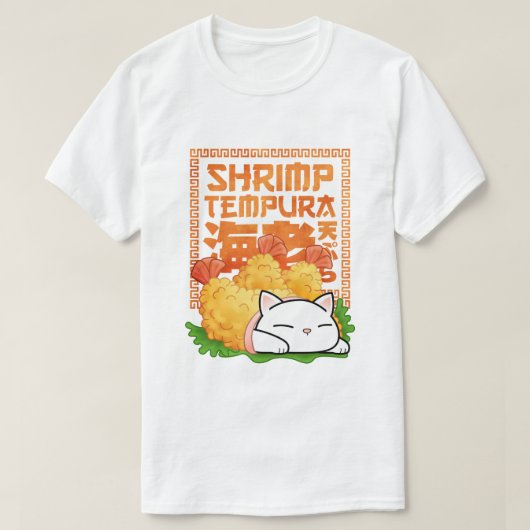 Shrimp Tempura Cat T-Shirt (Design vorne)