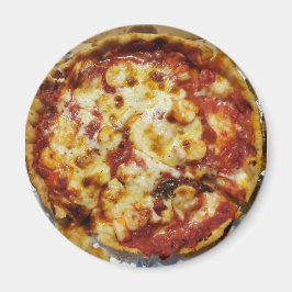 Shrimp und Käse Pizza Food Magnet