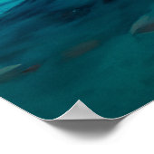 Shrimpenboot bei Sunset Poster (Ecke)