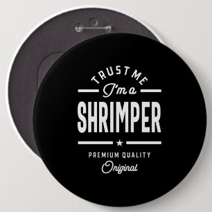 Shrimper Job Title T-Shirt Geschenkgutscheine Männ Button