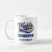 Shrimper personalisiertes Tassen-Geschenk Kaffeetasse (Links)