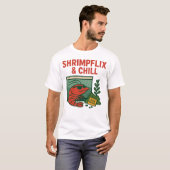 Shrimpflix & Chill | Funny Shrimp Hobbyist T-Shirt (Vorne ganz)