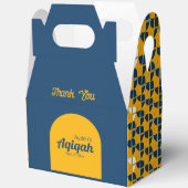 SHRIMPLY Blue Yellow Pattern, Aqiqah Baby Dusche Geschenkschachtel (Offen)