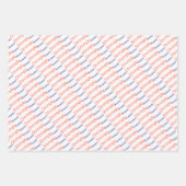 SHRIMPLY Kawaii Retro Kinderzimmer Muster Orange W Geschenkpapier Set (Vorderseite 2)