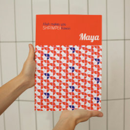 SHRIMPLY Kawaii Retro Weißes Orange Kinderzimmer k Poster