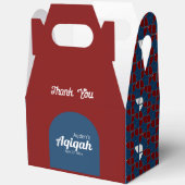 SHRIMPLY Red Blue Pattern, Aqiqah Baby Dusche Geschenkschachtel (Offen)