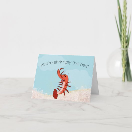 Shrimply the best card karte (Vorderseite)