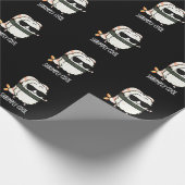 Shrimps Coole Funny Shrimp Sushi Pun Dark BG Geschenkpapier (Ecke)