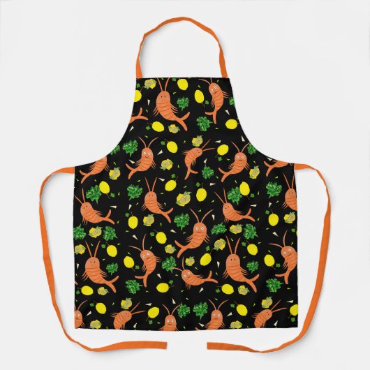 Shrimps pattern schürze (Vorderseite)