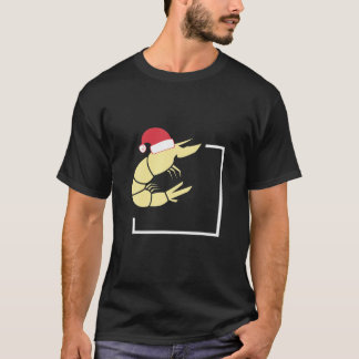 Shrimps - Shrimps mit Weihnachtsmannmütze T-Shirt
