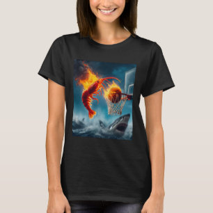 Shrimps tauchen auf Hai Lustiges Angel-Meme T-Shirt