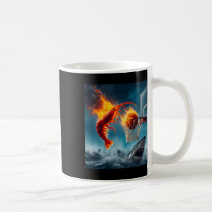 Shrimps tauchen auf Hai Lustiges Angeln Meme Kaffeetasse