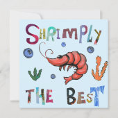 Shrimps the Best Dankeskarte (Vorderseite)