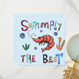 Shrimps the Best Dankeskarte