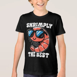 Shrimps The Best Shrimps Pun Funny Tri-Blend Shirt